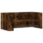 vidaXL Raft de perete, stejar fumuriu, 70,5x35x30,5 cm, lemn prelucrat vidaXL Raft de perete, stejar fumuriu, 70,5x35x30,5 cm, lemn prelucrat