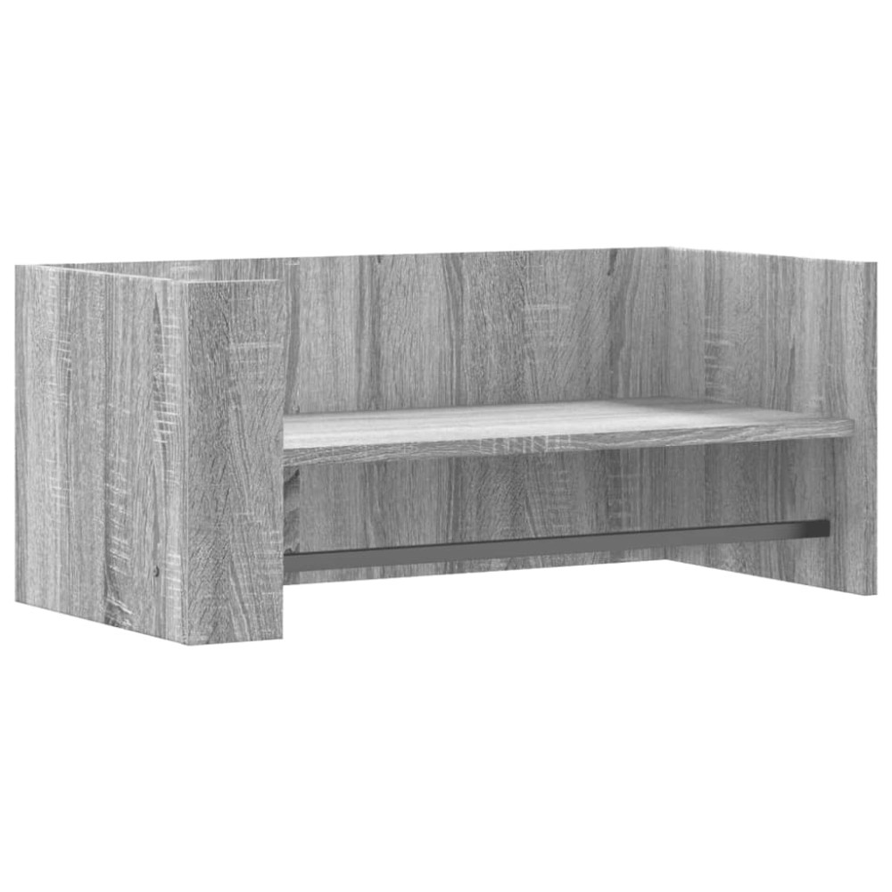 vidaXL Raft de perete, gri sonoma, 70,5x35x30,5 cm, lemn prelucrat