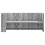 vidaXL Raft de perete, gri sonoma, 70,5x35x30,5 cm, lemn prelucrat vidaXL Raft de perete, gri sonoma, 70,5x35x30,5 cm, lemn prelucrat