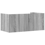 vidaXL Raft de perete, gri sonoma, 70,5x35x30,5 cm, lemn prelucrat vidaXL Raft de perete, gri sonoma, 70,5x35x30,5 cm, lemn prelucrat