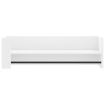 vidaXL Raft de perete, alb, 100x35x30,5 cm, lemn prelucrat