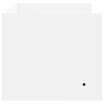 vidaXL Raft de perete, alb, 100x35x30,5 cm, lemn prelucrat
