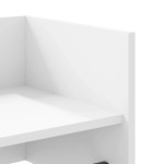 vidaXL Raft de perete, alb, 100x35x30,5 cm, lemn prelucrat