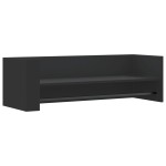 vidaXL Raft de perete, negru, 100x35x30,5 cm, lemn prelucrat vidaXL Raft de perete, negru, 100x35x30,5 cm, lemn prelucrat