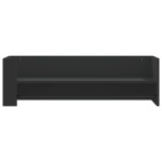 vidaXL Raft de perete, negru, 100x35x30,5 cm, lemn prelucrat vidaXL Raft de perete, negru, 100x35x30,5 cm, lemn prelucrat