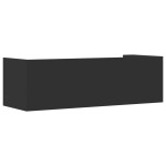 vidaXL Raft de perete, negru, 100x35x30,5 cm, lemn prelucrat vidaXL Raft de perete, negru, 100x35x30,5 cm, lemn prelucrat