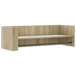 vidaXL Raft de perete, stejar sonoma, 100x35x30,5 cm, lemn prelucrat