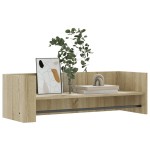vidaXL Raft de perete, stejar sonoma, 100x35x30,5 cm, lemn prelucrat