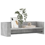 vidaXL Raft de perete, gri beton, 100x35x30,5 cm, lemn prelucrat