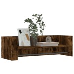 vidaXL Raft de perete, stejar fumuriu, 100x35x30,5 cm, lemn prelucrat vidaXL Raft de perete, stejar fumuriu, 100x35x30,5 cm, lemn prelucrat