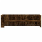 vidaXL Raft de perete, stejar fumuriu, 100x35x30,5 cm, lemn prelucrat vidaXL Raft de perete, stejar fumuriu, 100x35x30,5 cm, lemn prelucrat