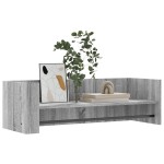 vidaXL Raft de perete, gri sonoma, 100x35x30,5 cm, lemn prelucrat