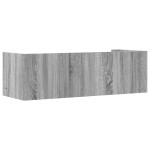 vidaXL Raft de perete, gri sonoma, 100x35x30,5 cm, lemn prelucrat