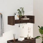 vidaXL Raft de perete, stejar maro, 100x35x30,5 cm, lemn prelucrat vidaXL Raft de perete, stejar maro, 100x35x30,5 cm, lemn prelucrat