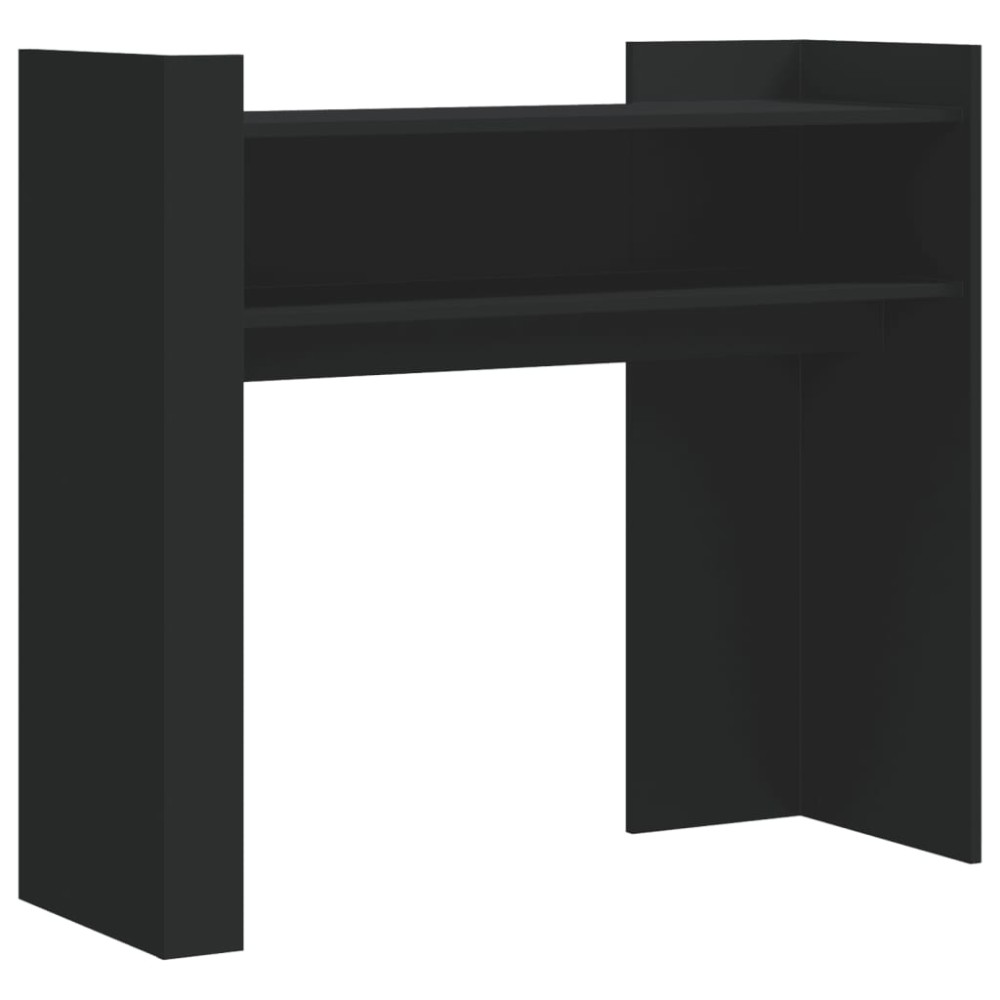 vidaXL Măsuță consolă, negru, 100x35x90 cm, lemn prelucrat