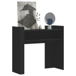 vidaXL Măsuță consolă, negru, 100x35x90 cm, lemn prelucrat vidaXL Măsuță consolă, negru, 100x35x90 cm, lemn prelucrat