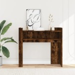 vidaXL Măsuță consolă, stejar fumuriu, 100x35x90 cm, lemn prelucrat vidaXL Măsuță consolă, stejar fumuriu, 100x35x90 cm, lemn prelucrat