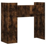 vidaXL Măsuță consolă, stejar fumuriu, 100x35x90 cm, lemn prelucrat vidaXL Măsuță consolă, stejar fumuriu, 100x35x90 cm, lemn prelucrat