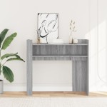 vidaXL Măsuță consolă, gri sonoma, 100x35x90 cm, lemn prelucrat vidaXL Măsuță consolă, gri sonoma, 100x35x90 cm, lemn prelucrat