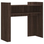 vidaXL Măsuță consolă, stejar maro, 100x35x90 cm, lemn prelucrat vidaXL Măsuță consolă, stejar maro, 100x35x90 cm, lemn prelucrat