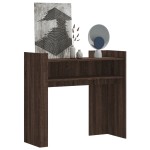 vidaXL Măsuță consolă, stejar maro, 100x35x90 cm, lemn prelucrat vidaXL Măsuță consolă, stejar maro, 100x35x90 cm, lemn prelucrat