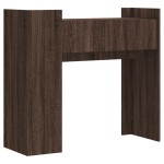 vidaXL Măsuță consolă, stejar maro, 100x35x90 cm, lemn prelucrat vidaXL Măsuță consolă, stejar maro, 100x35x90 cm, lemn prelucrat