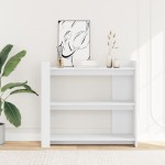 vidaXL Masă consolă, alb, 100x35x90 cm, lemn prelucrat vidaXL Masă consolă, alb, 100x35x90 cm, lemn prelucrat
