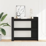 vidaXL Măsuță consolă, negru, 100x35x90 cm, lemn prelucrat vidaXL Măsuță consolă, negru, 100x35x90 cm, lemn prelucrat
