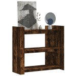 vidaXL Măsuță consolă, stejar fumuriu, 100x35x90 cm, lemn prelucrat vidaXL Măsuță consolă, stejar fumuriu, 100x35x90 cm, lemn prelucrat