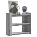vidaXL Măsuță consolă, gri sonoma, 100x35x90 cm, lemn prelucrat vidaXL Măsuță consolă, gri sonoma, 100x35x90 cm, lemn prelucrat
