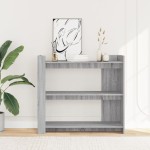 vidaXL Măsuță consolă, gri sonoma, 100x35x90 cm, lemn prelucrat vidaXL Măsuță consolă, gri sonoma, 100x35x90 cm, lemn prelucrat