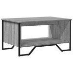 vidaXL Măsuță de cafea, gri sonoma, 75x51x40 cm, lemn prelucrat vidaXL Măsuță de cafea, gri sonoma, 75x51x40 cm, lemn prelucrat