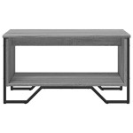 vidaXL Măsuță de cafea, gri sonoma, 75x51x40 cm, lemn prelucrat vidaXL Măsuță de cafea, gri sonoma, 75x51x40 cm, lemn prelucrat