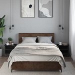 vidaXL Noptiere, 2 buc., negru, 40x30x40 cm, lemn prelucrat