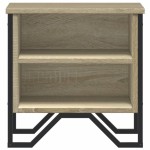vidaXL Noptiere, 2 buc., stejar Sonoma, 40x30x40 cm, lemn prelucrat vidaXL Noptiere, 2 buc., stejar Sonoma, 40x30x40 cm, lemn prelucrat