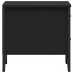vidaXL Noptiere, 2 buc., negru, 40x41x40 cm, lemn prelucrat vidaXL Noptiere, 2 buc., negru, 40x41x40 cm, lemn prelucrat