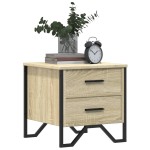 vidaXL Noptiere, 2 buc., stejar sonoma, 40x41x40 cm, lemn prelucrat vidaXL Noptiere, 2 buc., stejar sonoma, 40x41x40 cm, lemn prelucrat