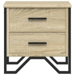 vidaXL Noptiere, 2 buc., stejar sonoma, 40x41x40 cm, lemn prelucrat vidaXL Noptiere, 2 buc., stejar sonoma, 40x41x40 cm, lemn prelucrat