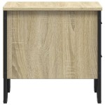 vidaXL Noptiere, 2 buc., stejar sonoma, 40x41x40 cm, lemn prelucrat vidaXL Noptiere, 2 buc., stejar sonoma, 40x41x40 cm, lemn prelucrat