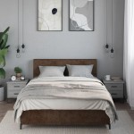 vidaXL Noptiere, 2 buc., gri sonoma, 40x41x40 cm, lemn prelucrat vidaXL Noptiere, 2 buc., gri sonoma, 40x41x40 cm, lemn prelucrat
