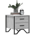 vidaXL Noptiere, 2 buc., gri sonoma, 40x41x40 cm, lemn prelucrat vidaXL Noptiere, 2 buc., gri sonoma, 40x41x40 cm, lemn prelucrat