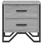 vidaXL Noptiere, 2 buc., gri sonoma, 40x41x40 cm, lemn prelucrat vidaXL Noptiere, 2 buc., gri sonoma, 40x41x40 cm, lemn prelucrat