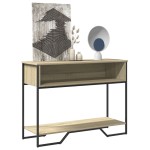 vidaXL Măsuță consolă, stejar sonoma, 100x35x74,5 cm, lemn prelucrat vidaXL Măsuță consolă, stejar sonoma, 100x35x74,5 cm, lemn prelucrat