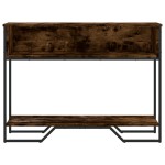 vidaXL Măsuță consolă, stejar fumuriu, 100x35x74,5 cm, lemn prelucrat vidaXL Măsuță consolă, stejar fumuriu, 100x35x74,5 cm, lemn prelucrat