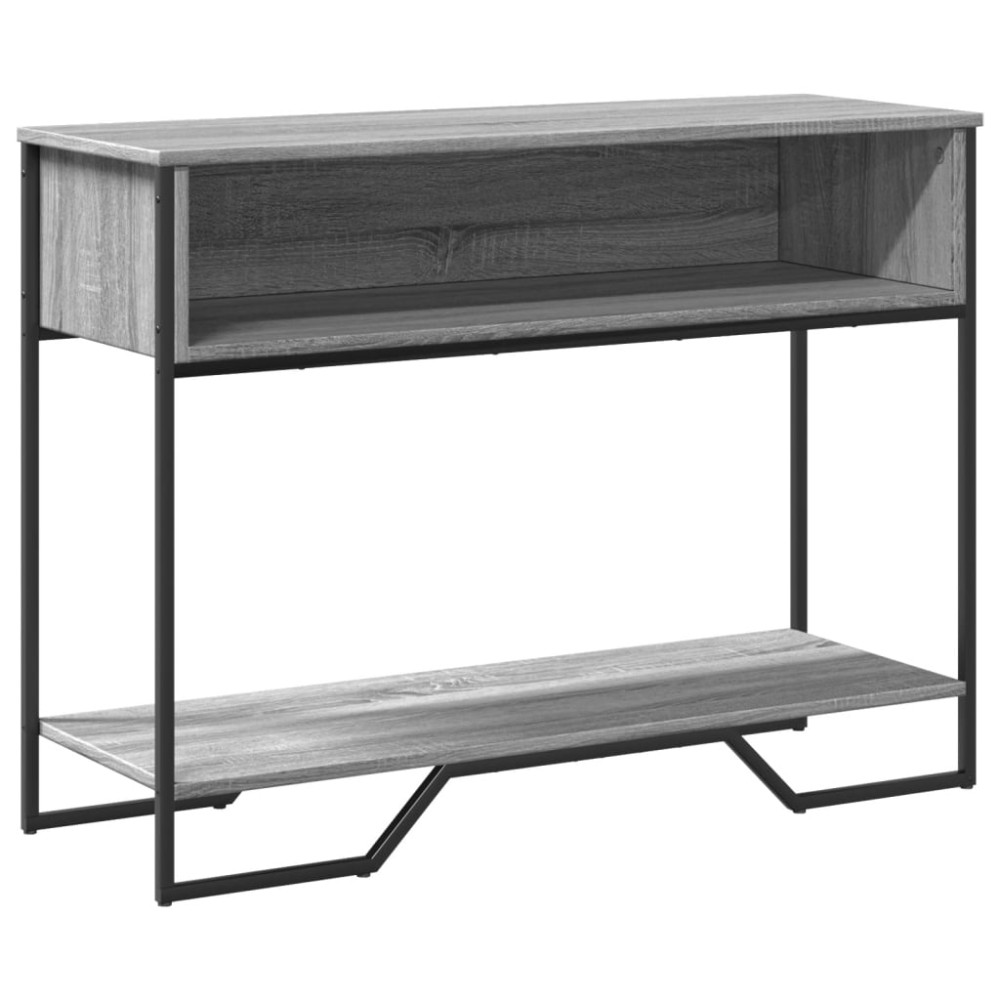 vidaXL Măsuță consolă, gri sonoma, 100x35x74,5 cm, lemn prelucrat