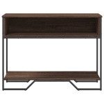 vidaXL Măsuță consolă, stejar maro, 100x35x74,5 cm, lemn prelucrat vidaXL Măsuță consolă, stejar maro, 100x35x74,5 cm, lemn prelucrat