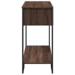 vidaXL Măsuță consolă, stejar maro, 100x35x74,5 cm, lemn prelucrat vidaXL Măsuță consolă, stejar maro, 100x35x74,5 cm, lemn prelucrat