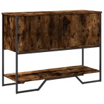 vidaXL Măsuță consolă, stejar fumuriu, 100x35x74,5 cm, lemn prelucrat vidaXL Măsuță consolă, stejar fumuriu, 100x35x74,5 cm, lemn prelucrat