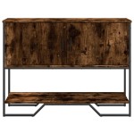 vidaXL Măsuță consolă, stejar fumuriu, 100x35x74,5 cm, lemn prelucrat vidaXL Măsuță consolă, stejar fumuriu, 100x35x74,5 cm, lemn prelucrat