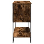 vidaXL Măsuță consolă, stejar fumuriu, 100x35x74,5 cm, lemn prelucrat vidaXL Măsuță consolă, stejar fumuriu, 100x35x74,5 cm, lemn prelucrat